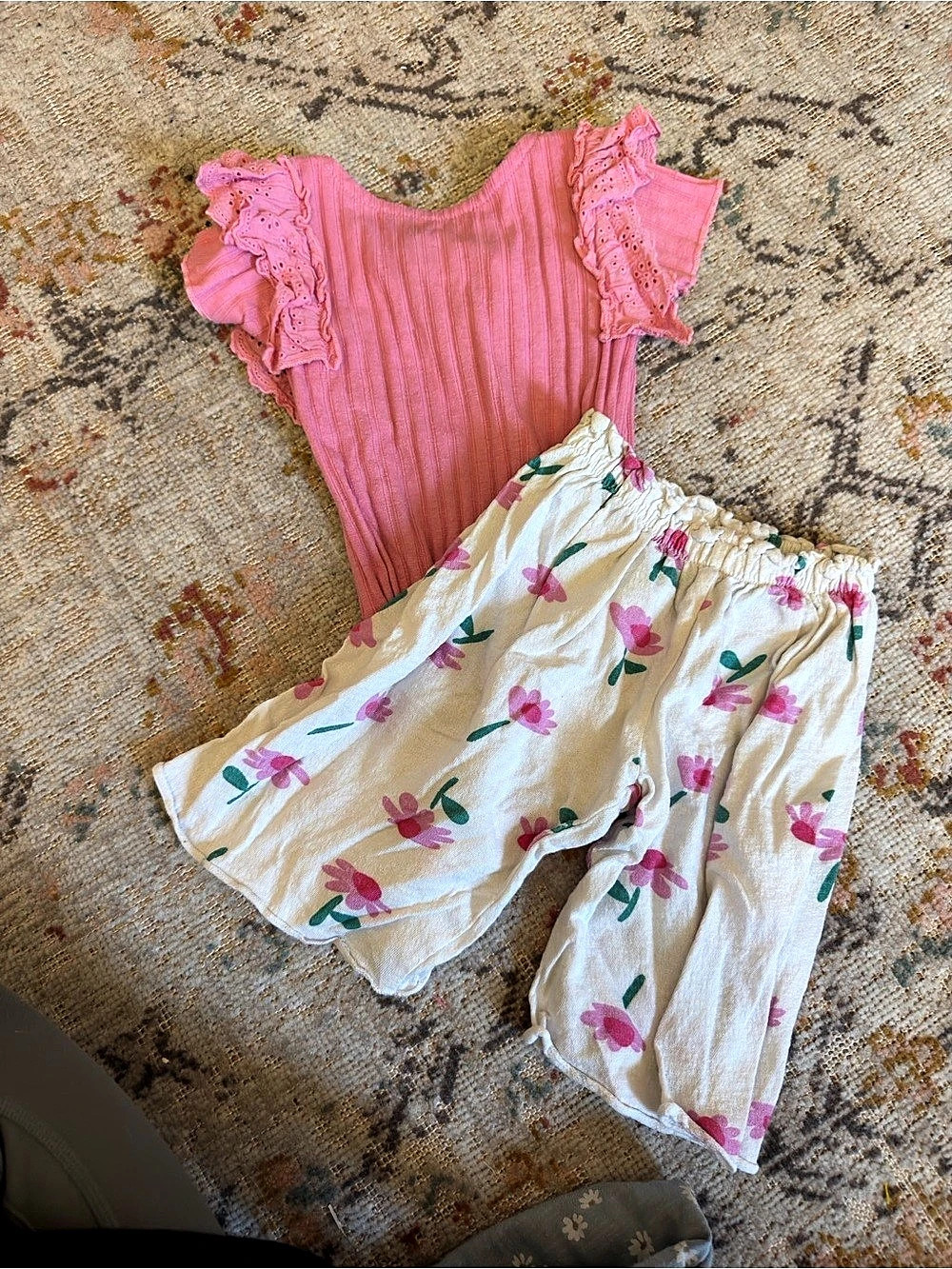 ZARA Girls Floral Two-Piece Set